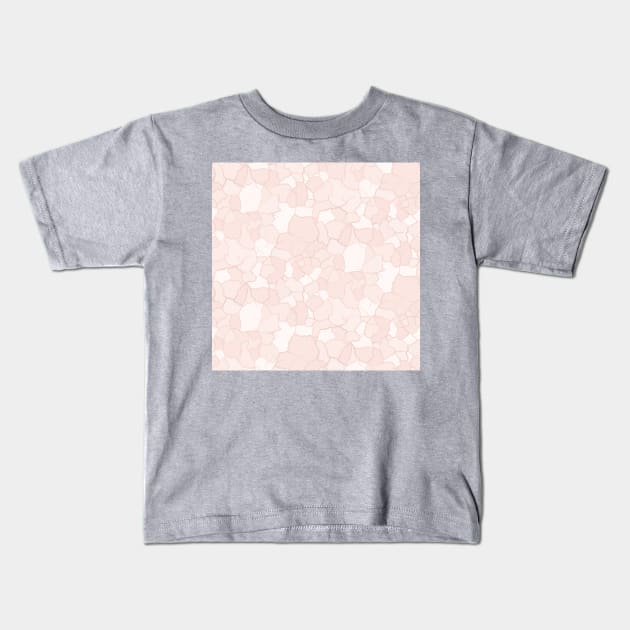 Blush Earthy Shapes Kids T-Shirt by Carolina Díaz